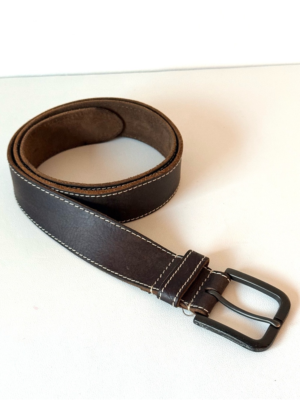 Timberland Classic Brown Leather Men's Belt - Everyday Casual